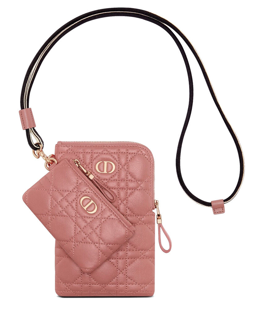 Christian Dior Caro Multifunctional Pouch Bag Pink